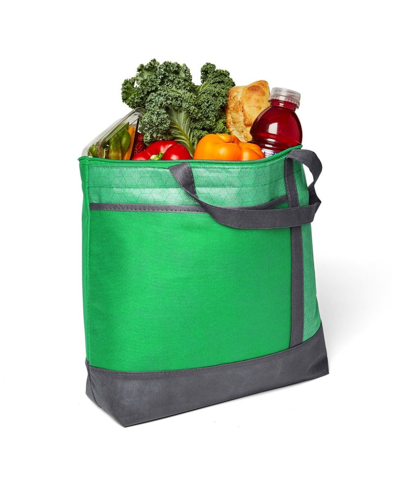 Custom Hexagon Pattern Non-Woven Cooler Tote Bag with logo - 5