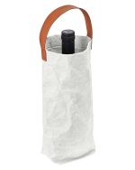 Custom Home & Table Washed Paper Wine Tote Bag. with logo - 4