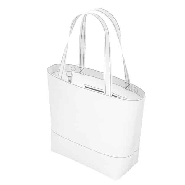 Custom IMPORT Sage Upgraded Medium Tote Bag with logo - 5