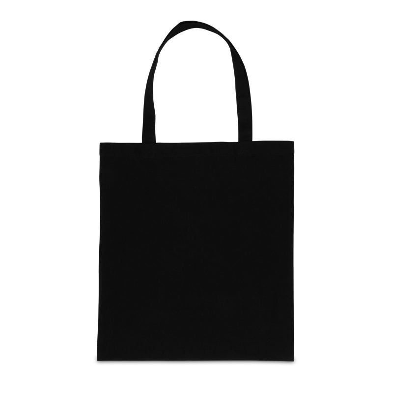 Custom Impact AWARE™ Recycled Cotton Tote w/Bottom 145g - Black with logo - 1