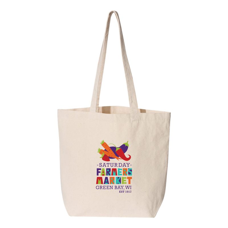 Custom Liberty Bags Large Canvas Tote with logo