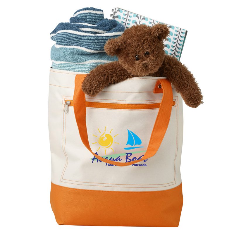 Custom Marina Beach Tote Bag with logo