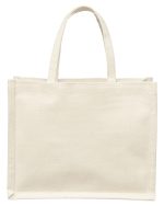 Custom Mini Recycled Cotton Tote Bag with Charm with logo - 1