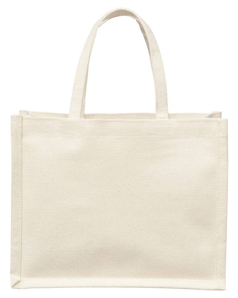Custom Mini Recycled Cotton Tote Bag with Charm with logo - 4