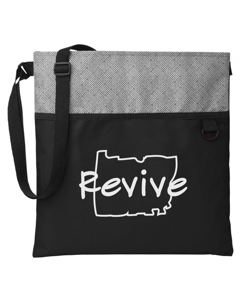 Custom Patchwork Eco Friendly Crossbody Tote Bag with logo