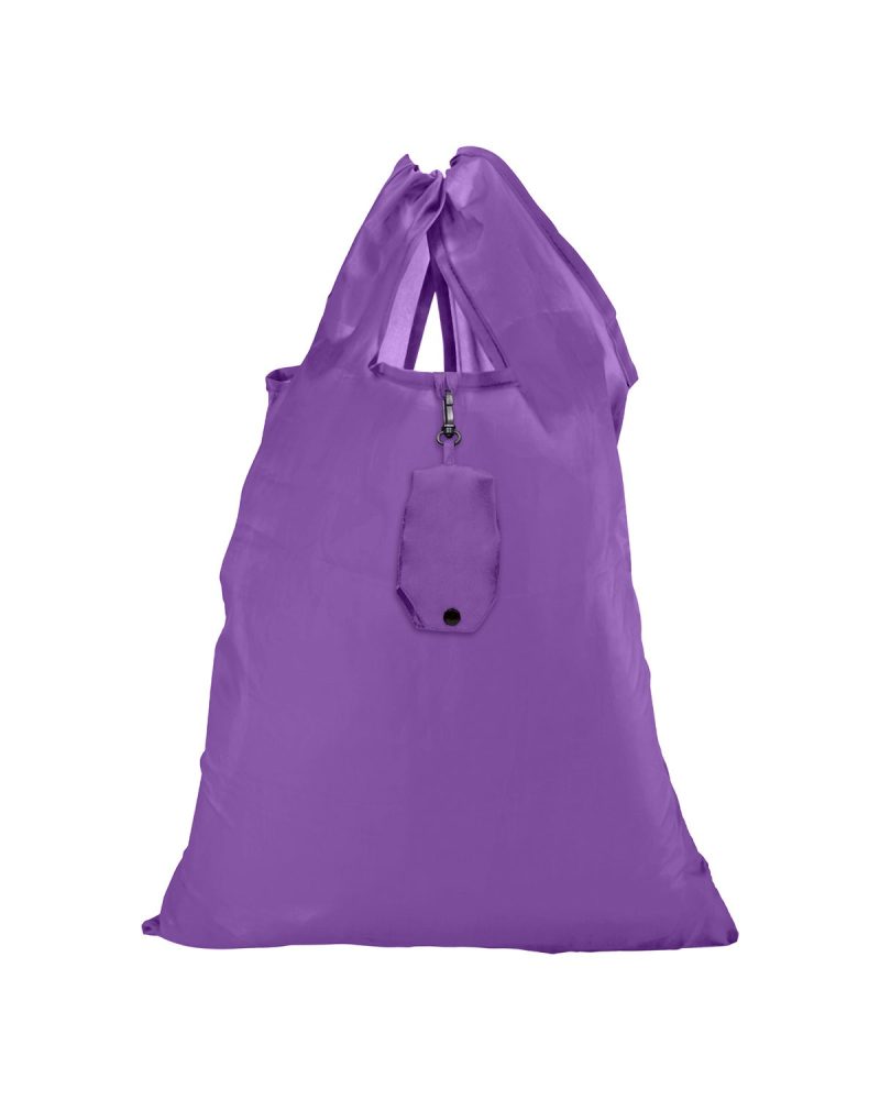 Custom Polyester Folding Grocery Tote Bag with logo - 6