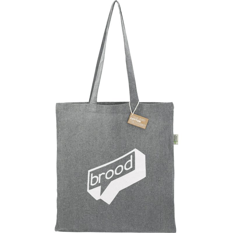 Custom Recycled 7oz Cotton Convention Tote with logo - 3