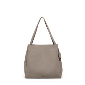 Custom Tumi Georgica Jodys Tote Bag - Taupe with logo