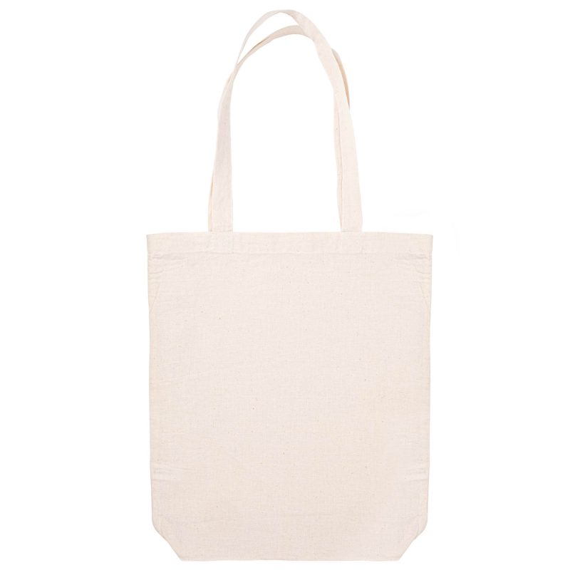 Custom Cotton Tote Bag w/Gusset 14"x17" with logo - 1