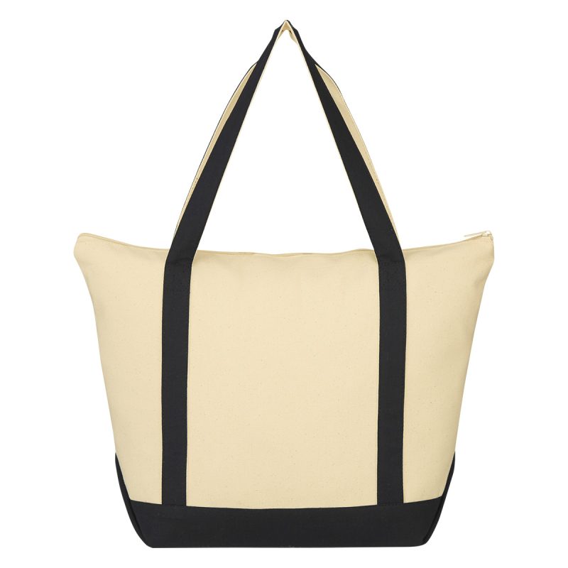 Custom Folksy 12 Oz. Cotton Tote Bag with logo - 5