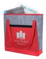 Custom Good Value™ Heathered RPET Non-Woven Tote with logo