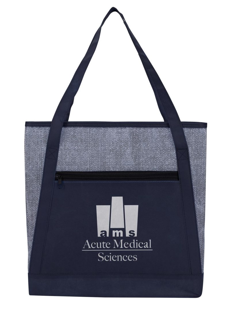 Custom Good Value™ Heathered RPET Non-Woven Tote with logo - 2