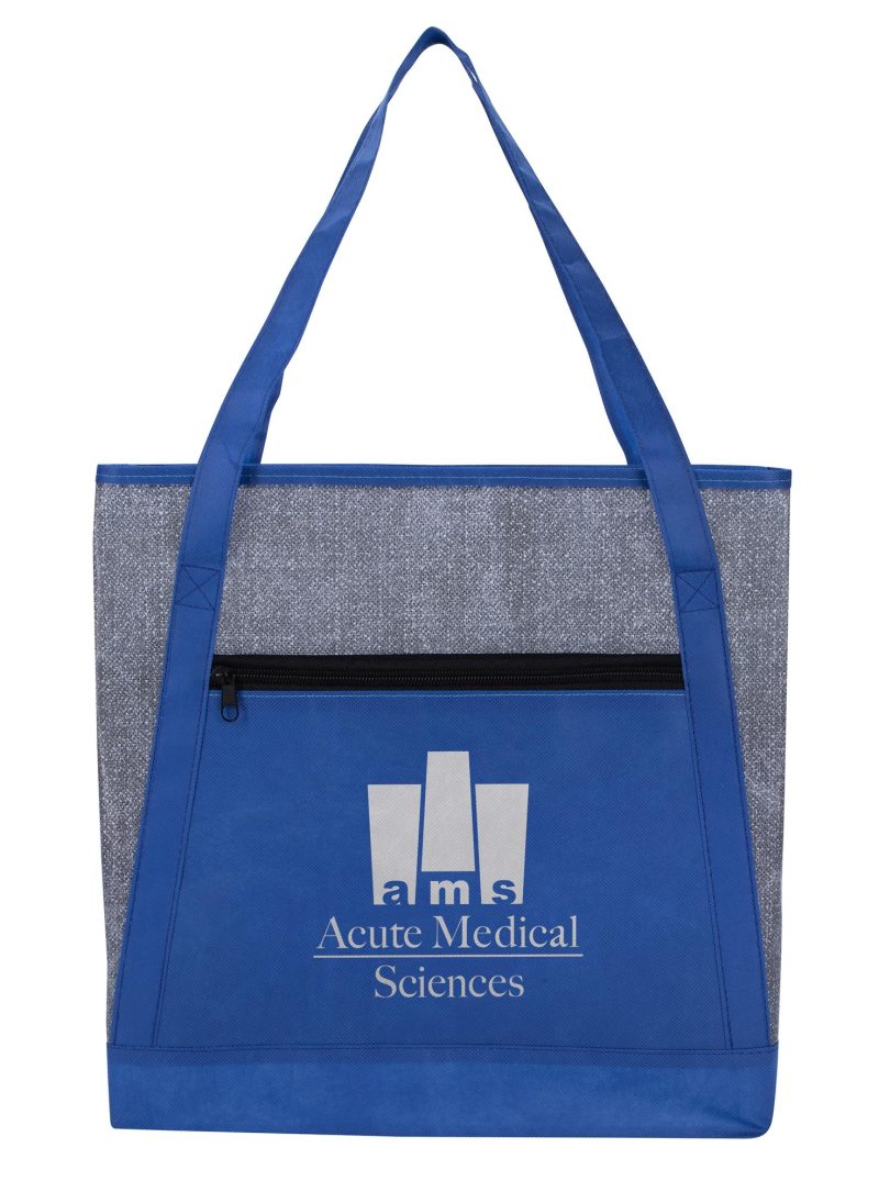 Custom Good Value™ Heathered RPET Non-Woven Tote with logo - 3