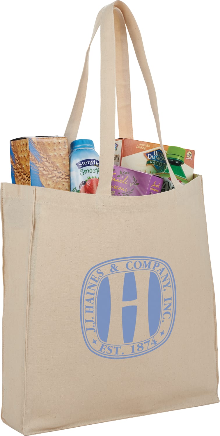 Custom Odessa 8oz Cotton Canvas Tote with logo - 4