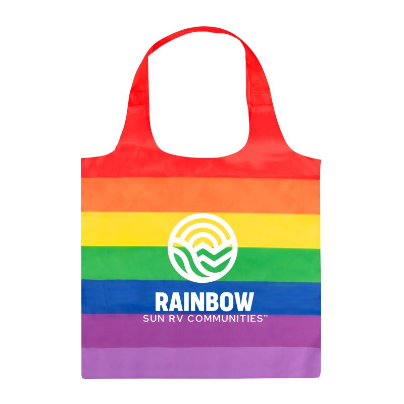 Custom Rainbow Tote Bag with logo