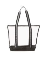 Custom All Access Clear Tote Bag with Zipper with logo - 2