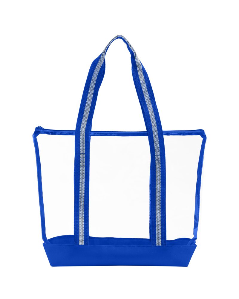 Custom All Access Clear Tote Bag with Zipper with logo - 9