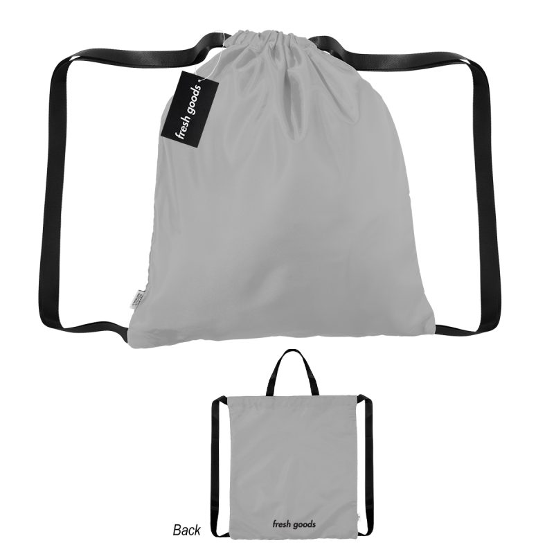 Custom Fresh Goods Joel Rpet Drawstring Tote Bag with logo - 1