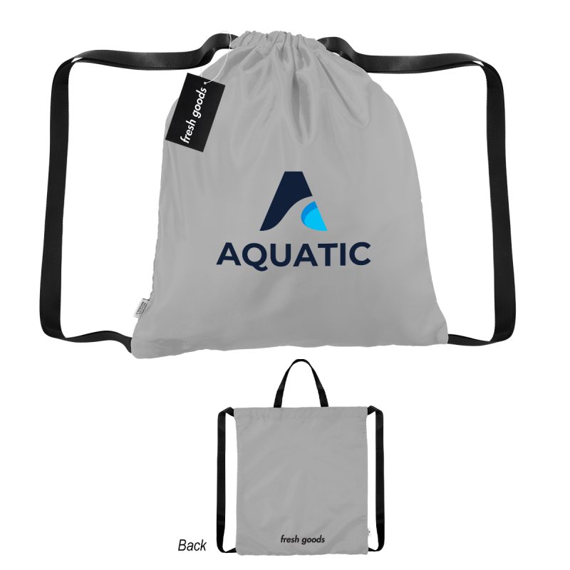 Custom Fresh Goods Joel Rpet Drawstring Tote Bag with logo
