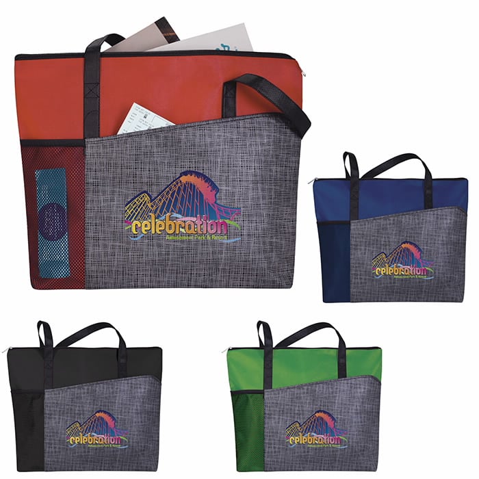 Custom Good Value™ Select Pattern Non-Woven Tote with logo