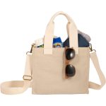Custom London Small Recycled Shopper Tote with logo - 5