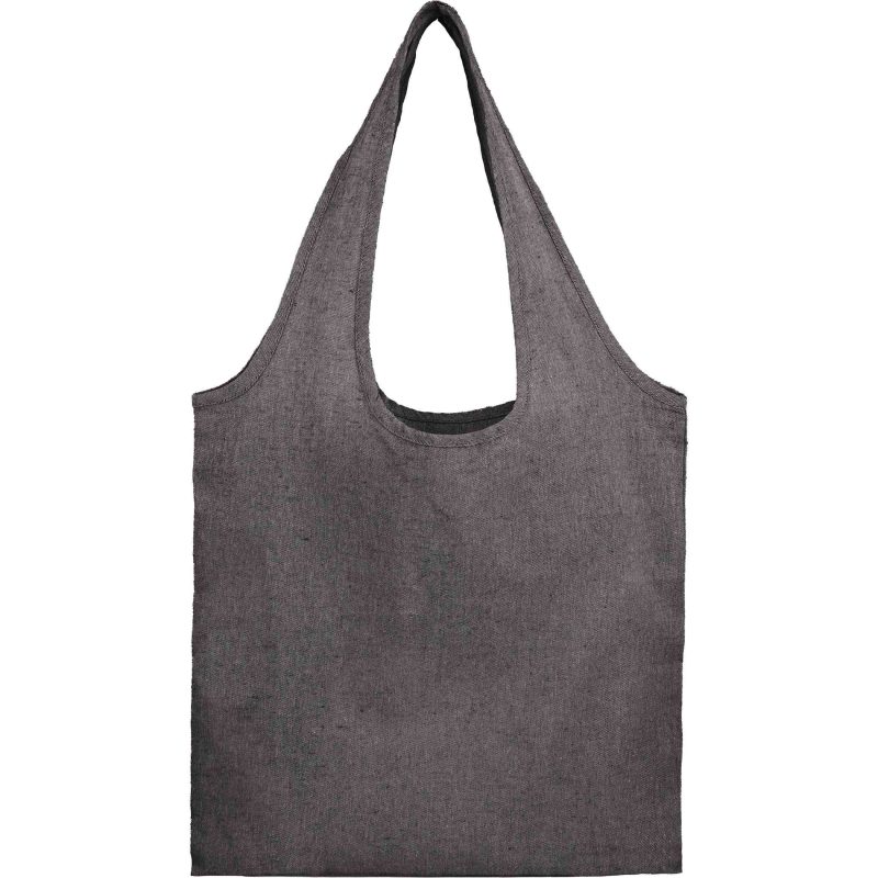 Custom Recycled 5oz Cotton Twill Shopper Tote with logo - 3