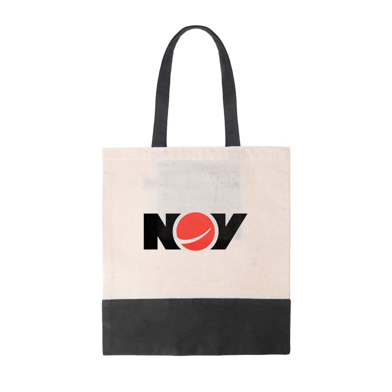 Custom Recycled DuoTone Shopper Tote with logo - 3