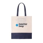 Custom Recycled DuoTone Shopper Tote with logo - 4