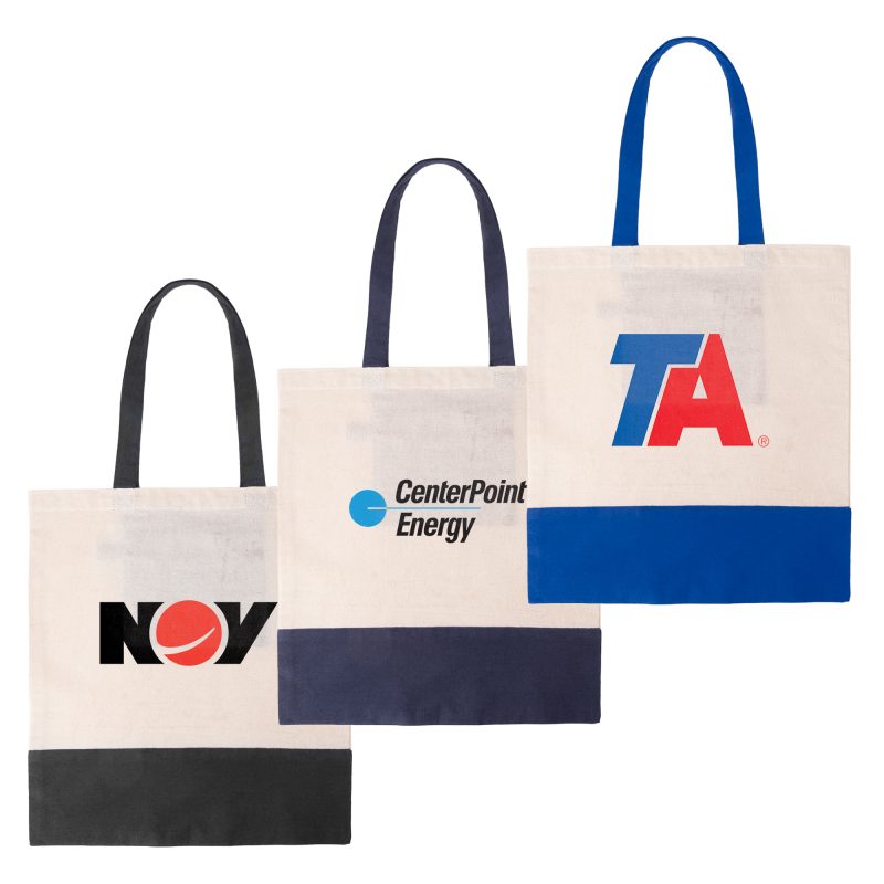 Custom Recycled DuoTone Shopper Tote with logo