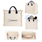 Custom Charlene Resort Cotton Tote with logo