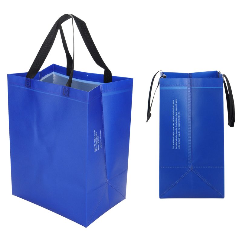 Custom Calypso 75GSM Recycled Non-Woven Polypropylene Heat-Sealed Insulated Tote with logo - 5