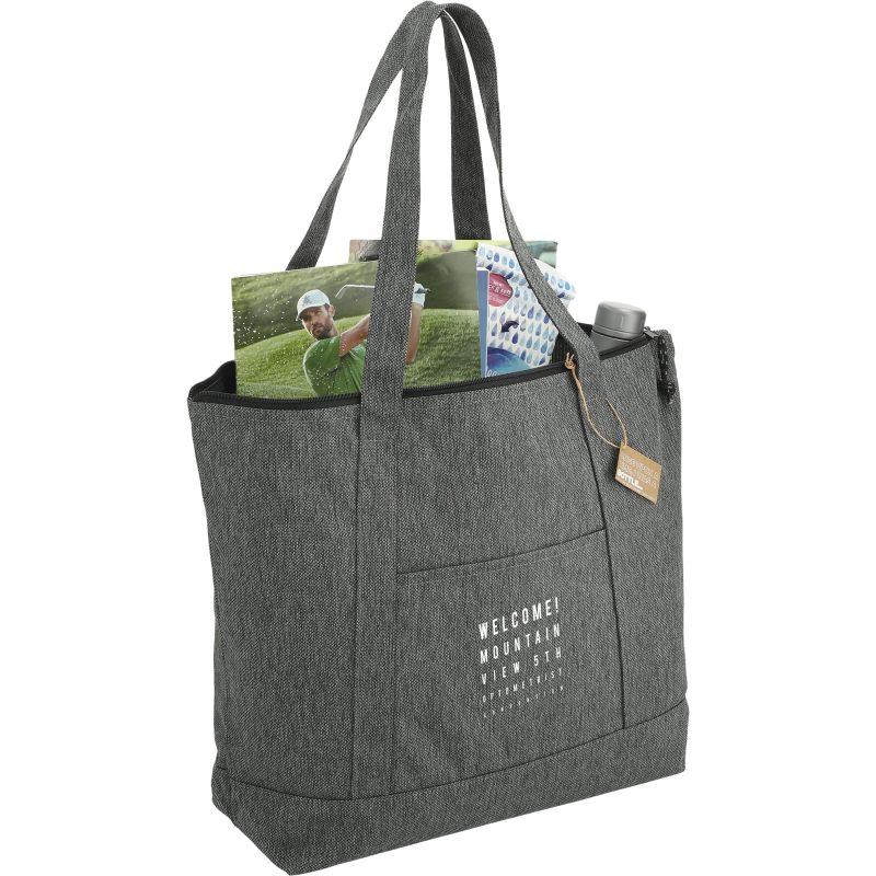 Custom Vila Recycled Boat Tote with logo - 9