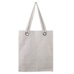 Custom 12 oz. Cotton Canvas Tote w/Large Grommets with logo - 3