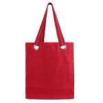 Custom 12 oz. Cotton Canvas Tote w/Large Grommets with logo - 5