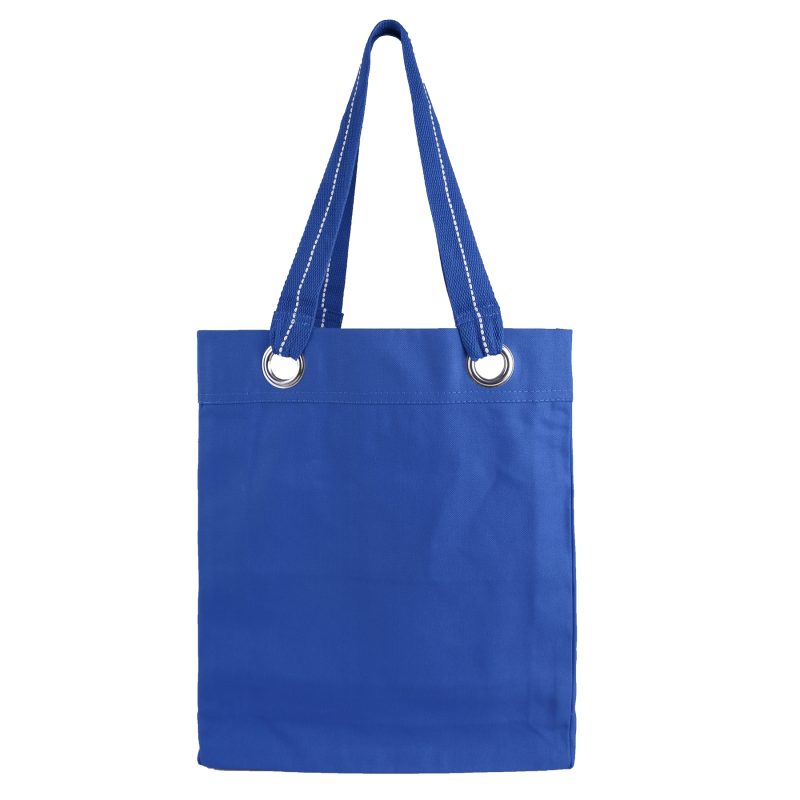Custom 12 oz. Cotton Canvas Tote w/Large Grommets with logo - 6