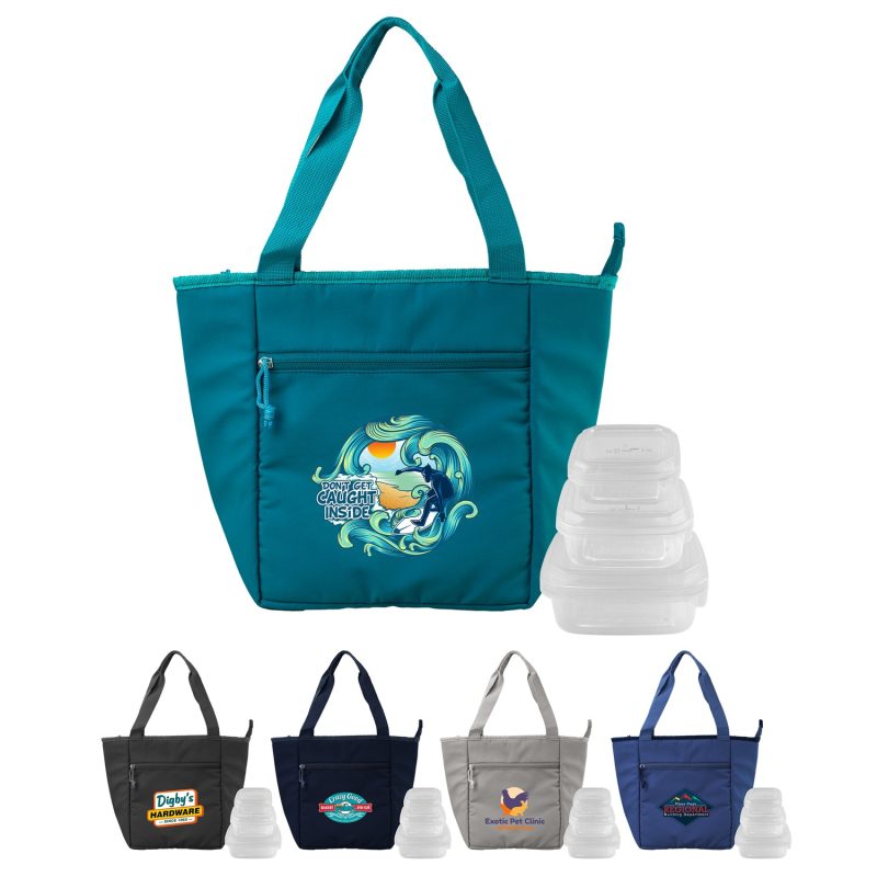 Custom Roam Portion Control Lunch Tote with logo
