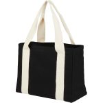 Custom Black Cotton Tote w/ Cotton Handles with logo - 3