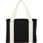 Custom Black Cotton Tote w/ Cotton Handles with logo - 5