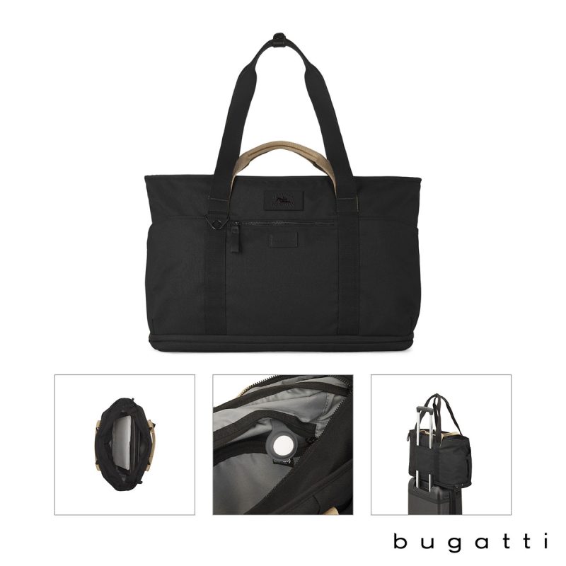 Bugatti-Vacilando-Laptop-Travel-Tote-Bag-KS9384 Custom Bugatti Vacilando Laptop Travel Tote Bag with logo