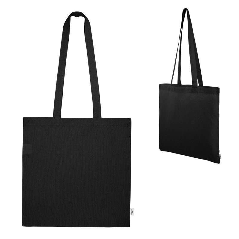 Custom Maeve 8 Oz. Recycled Cotton Tote Bag with logo - 1