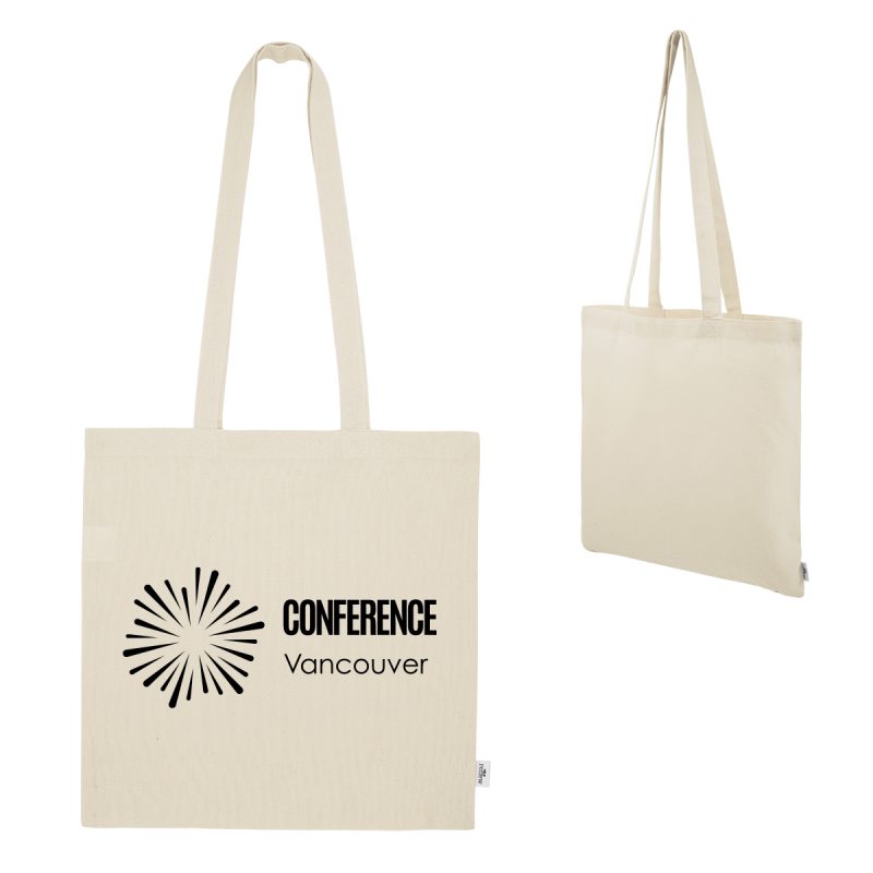 Custom Maeve 8 Oz. Recycled Cotton Tote Bag with logo - 4