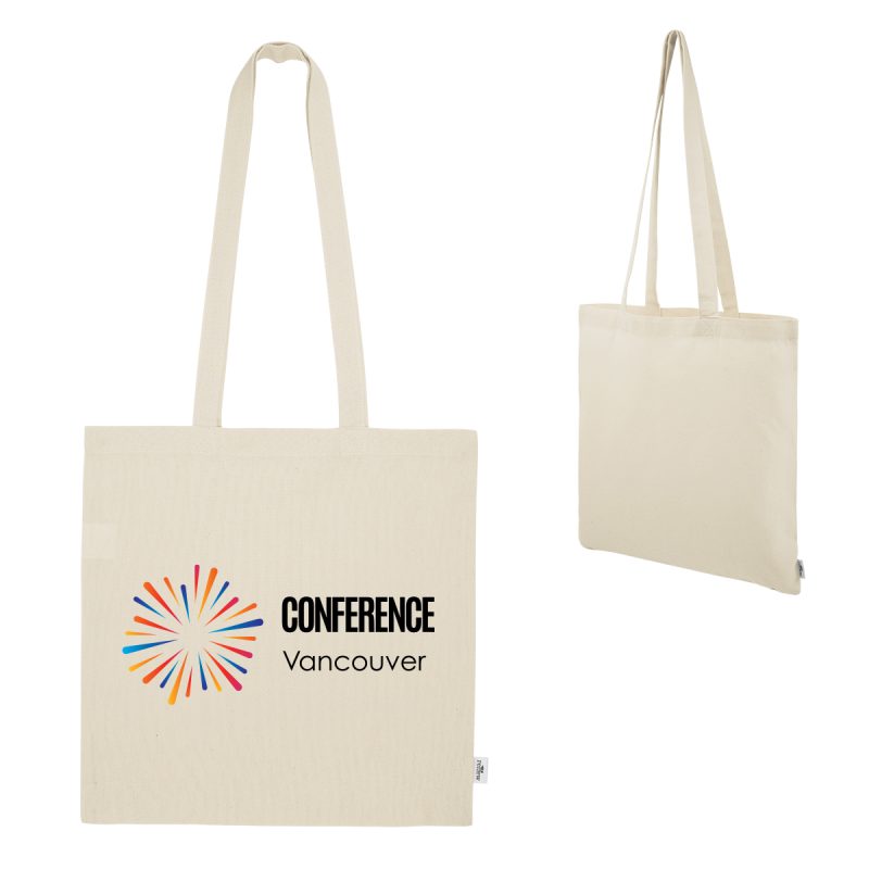Custom Maeve 8 Oz. Recycled Cotton Tote Bag with logo - 6