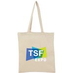 Custom Recycled 6oz Twill Cotton Convention Tote with logo - 7