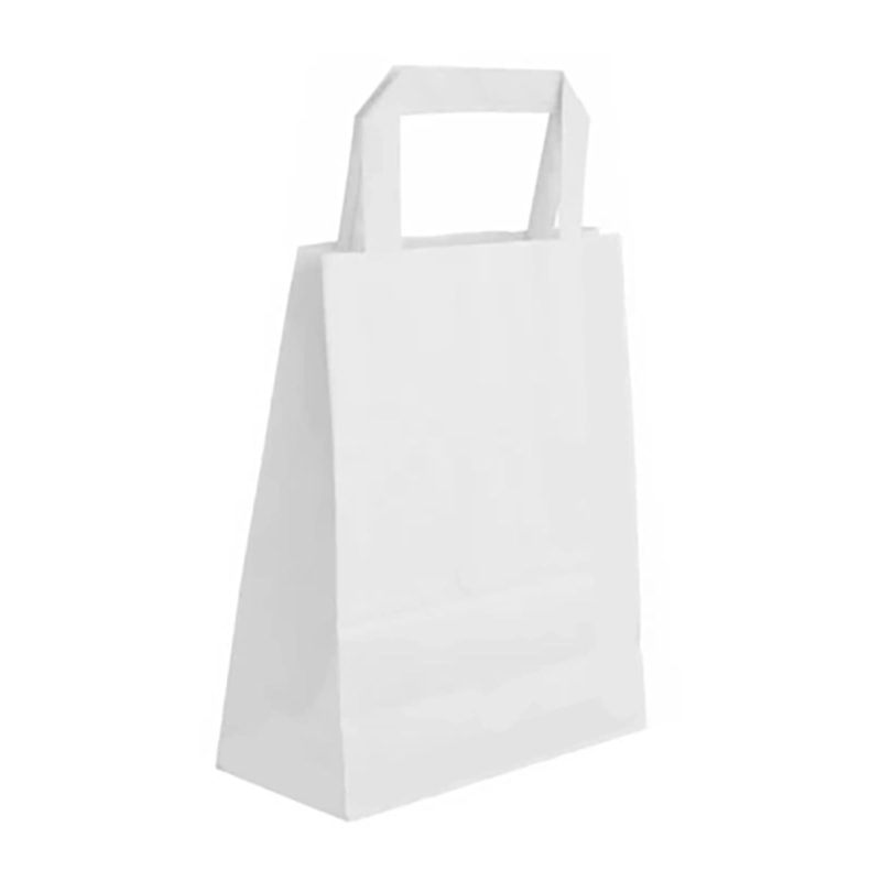 Custom 7 X 9" Custom Paper Shopping Bag With Handles with logo - 1