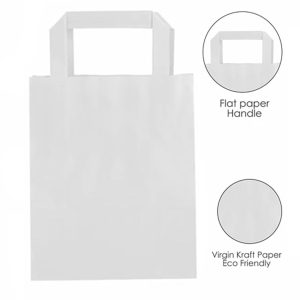 Custom 7 X 9" Custom Paper Shopping Bag With Handles with logo