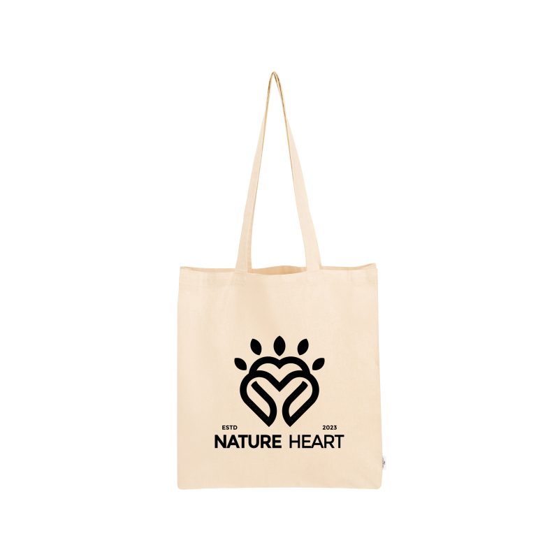 Custom Arden 3 Oz. Recycled Cotton Canvas Tote Bag with logo - 6