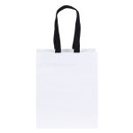 Custom Ash - Woven Handle White Eurototes - Flexo Ink Print with logo - 1