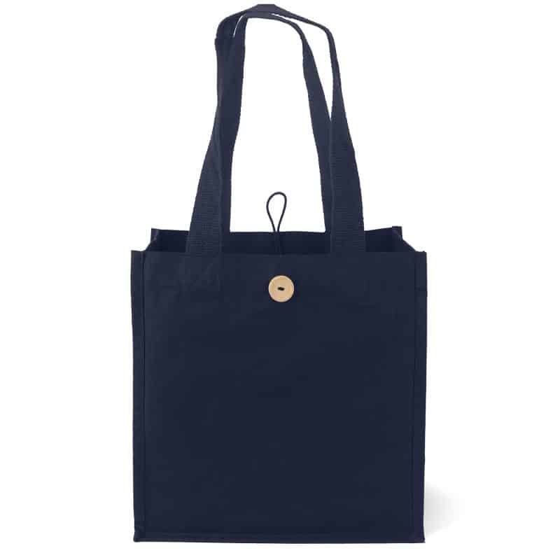 Custom Aurora™ - Cotton Tote - ColorVista with logo - 1