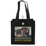 Custom Aurora™ - Cotton Tote - ColorVista with logo - 3
