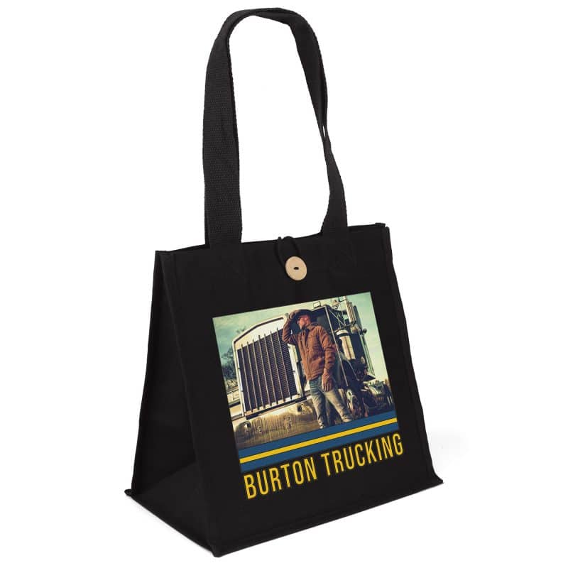 Custom Aurora™ - Cotton Tote - ColorVista with logo - 5